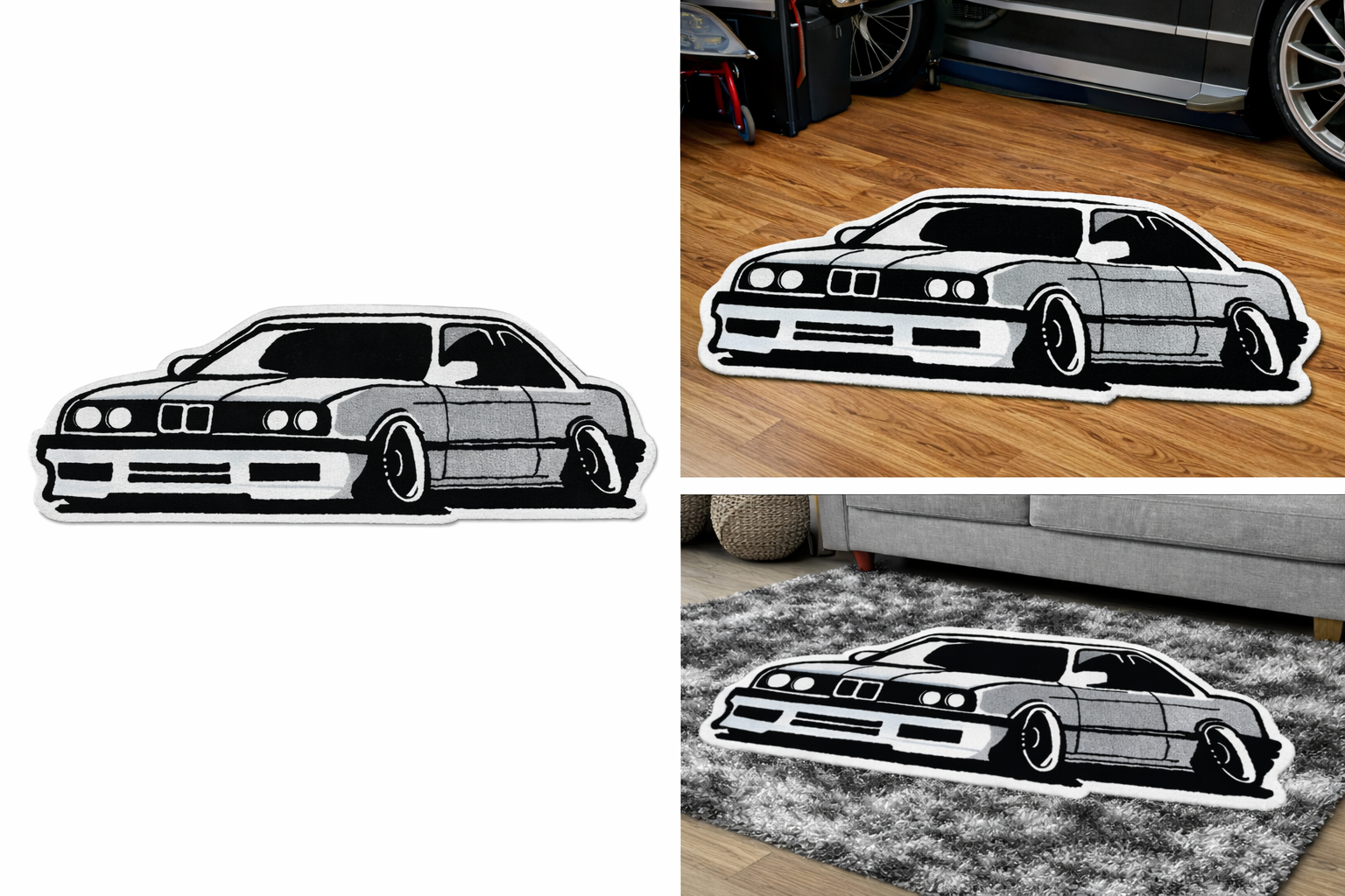 E30 Legend™ Rug – dywan w kształcie kultowego BMW